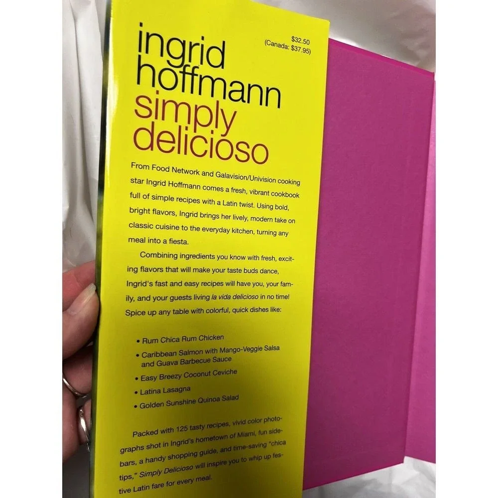 Ingrid Hoffmann Simply Delicioso Latin Recipes‎ Cookbook Hardcover 2008